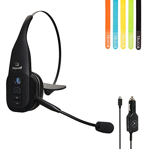 VXi-BlueParrott-B350-XT-Bluetooth-Headset-Bundle-with-AC-Power-Supply-and-Car-Charger-Plus-Additional-Coiled-Car-Charger-12V-0