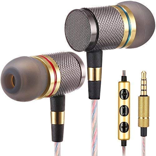 Betron-YSM1000-Headphones-Earbuds-High-Definition-in-Ear-Noise-Isolating-Heavy-Deep-Bass-for-Apple-iPhone-iPod-iPad-Samsung-Cell-Phones-and-Smartphones-Gold-with-Microphone-0