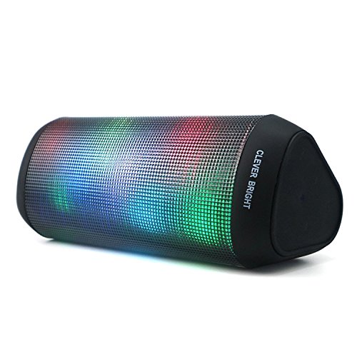 CLEVER-BRIGHT-Portable-Bluetooth-Speakers-LED-Lights-7-Patterns-Visual-Wireless-Speaker-41-HD-Bass-Powerful-Sound-Built-in-MicAUXHands-Free-Home-Outdoor-Wireless-Bluetooth-Speaker-0